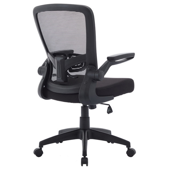 FINN Flip Arm Mesh Back Task Chair with Black Frame