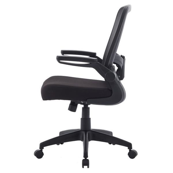 FINN Flip Arm Mesh Back Task Chair with Black Frame