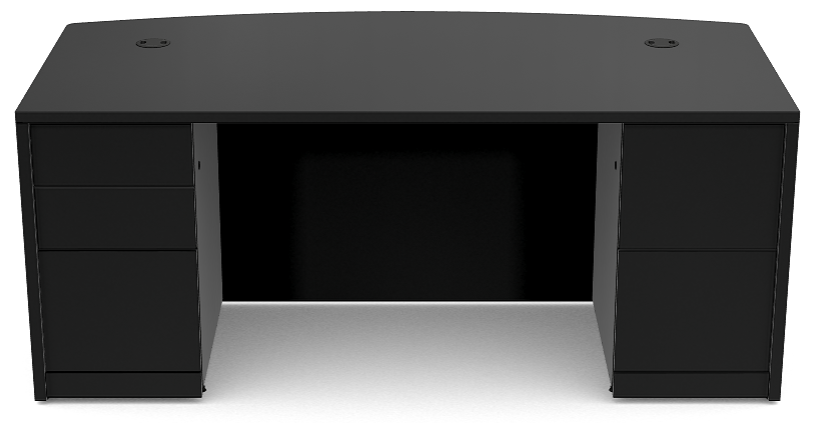 10500 HON Double Pedestal Bow Top Desk