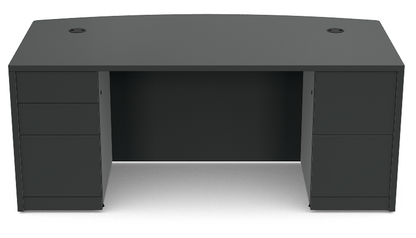 10500 HON Double Pedestal Bow Top Desk