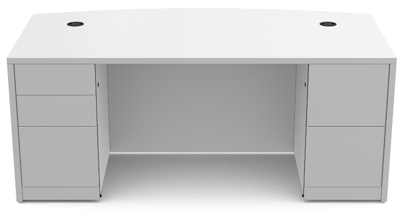10500 HON Double Pedestal Bow Top Desk