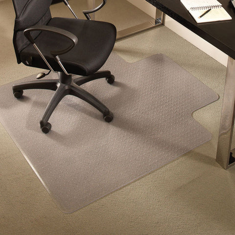Everlife Chair Mat for Medium Pile Carpet, 36" x 48" with Lip, Clear