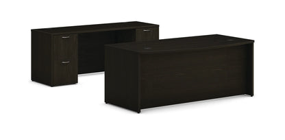 HON MOD 72"W x 96"D Office Suite with Bow Front Desk