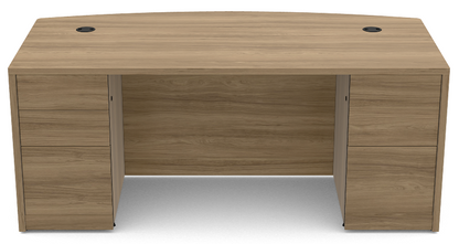10500 HON Double Pedestal Bow Top Desk