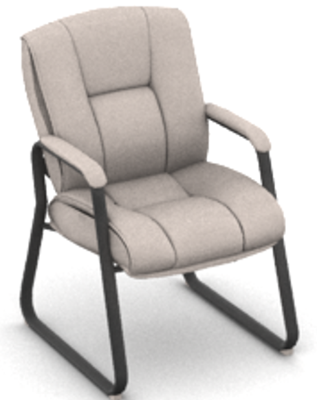 OTG Sled Base Guest Chair (Fabric)