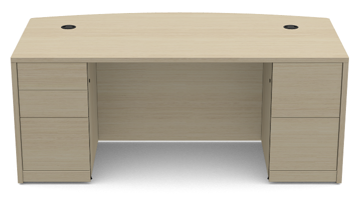10500 HON Double Pedestal Bow Top Desk