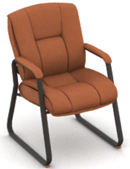 OTG Sled Base Guest Chair (Fabric)