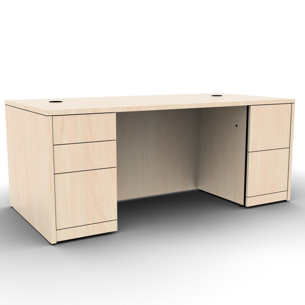 HON Rectangular Double Pedestal Desk 72x36x29.5