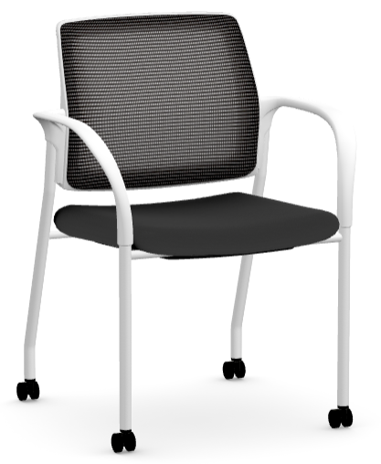 IGNITION Multi-purpose Chair, Mesh Back, White Frame