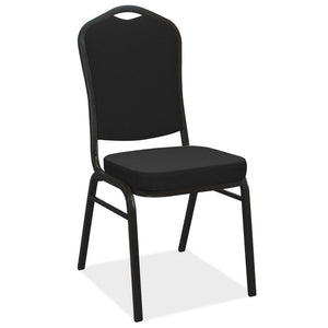 REESE High Back Stacking Banquet Chair (Black Fabric)