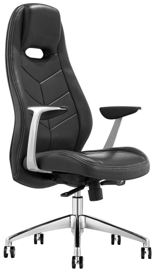 Black Leather High Back Executive Chair
