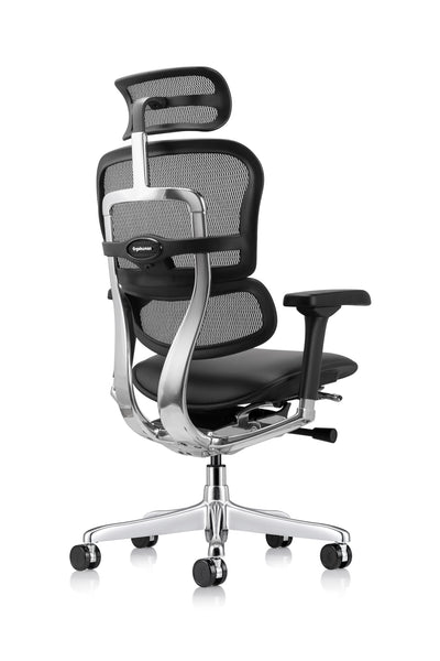 Ergohuman Leather Seat & Mesh Back with Headrest/Gen 2