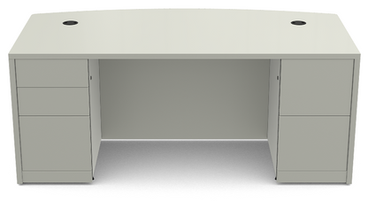 10500 HON Double Pedestal Bow Top Desk