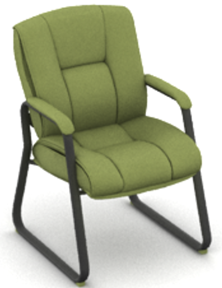 OTG Sled Base Guest Chair (Fabric)