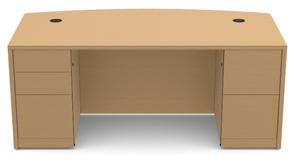 10500 HON Double Pedestal Bow Top Desk