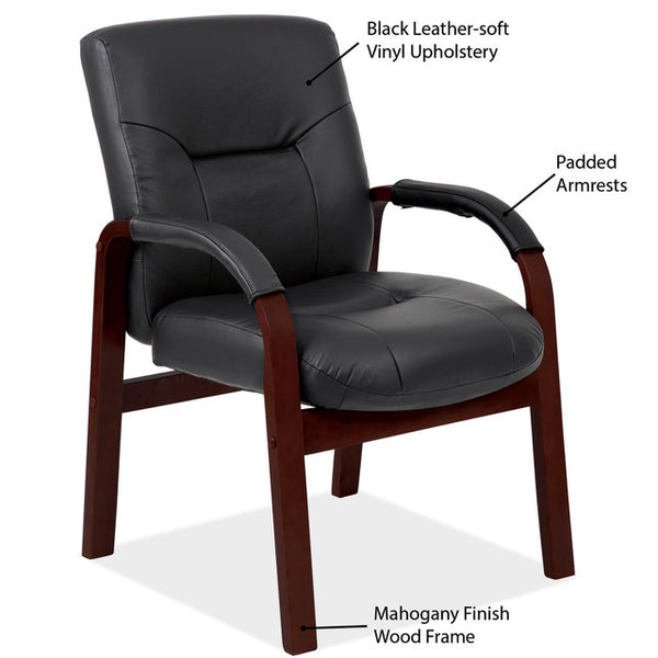 Executive Guest Chair with Wood Frame