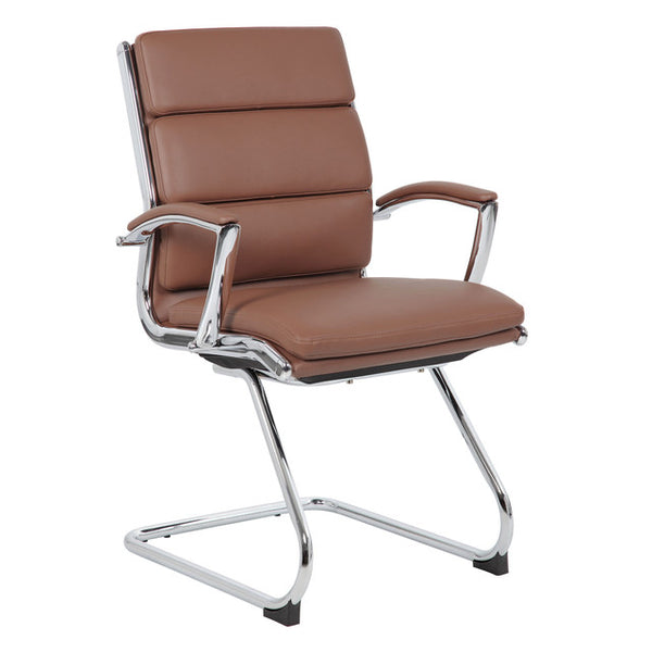 MERAK Executive Guest Chair with Chrome Sled Base