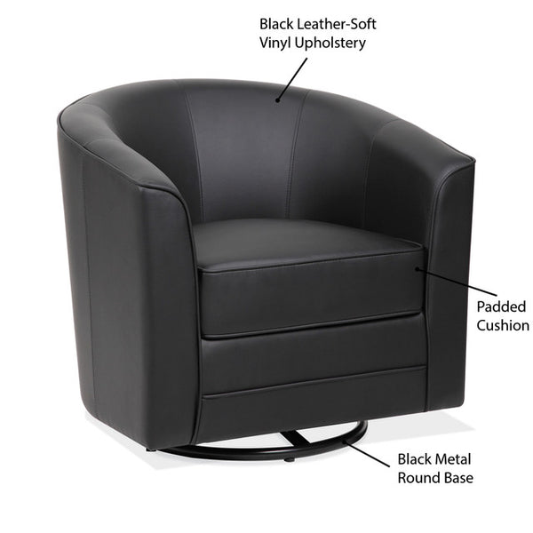 ROUND Swivel Club Chair