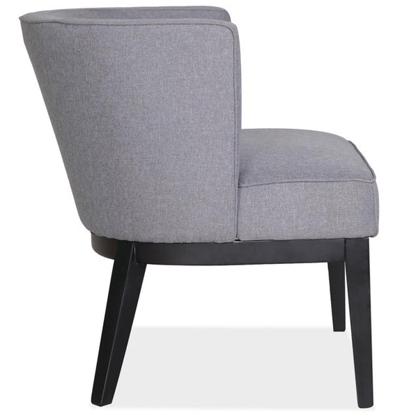 BOWERY Barrel Back Guest Chair with Black Wood Legs