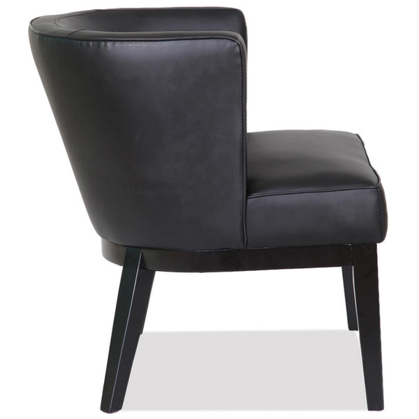 BOWERY Barrel Back Guest Chair with Black Wood Legs