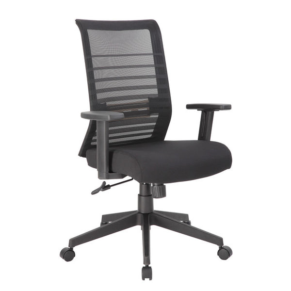 Interchangeable Collection | Mesh High Back Task Chair with Black Base