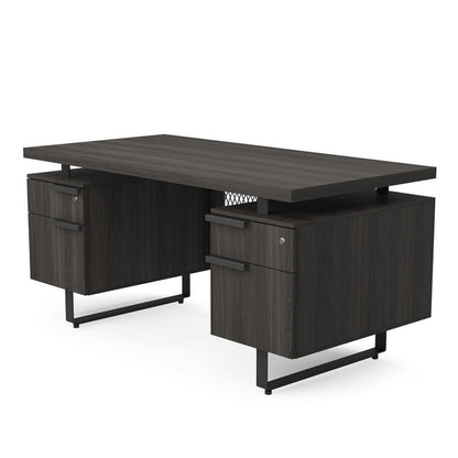 PALISADES Double Pedestal Desk 60"W x 30"D