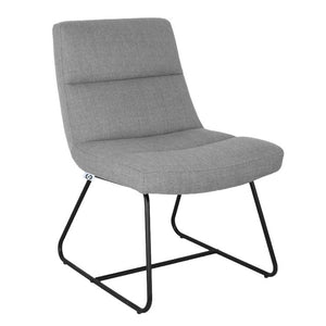 Sutton Upholstered Lounge Chair with Sled Base