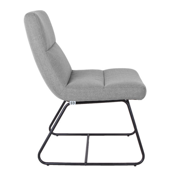 Sutton Upholstered Lounge Chair with Sled Base