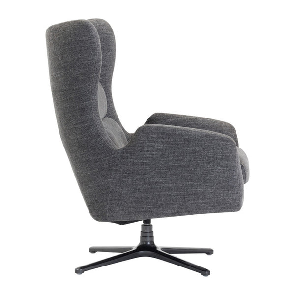 LINCOLN High Back Upholstered Swivel Lounge Chair