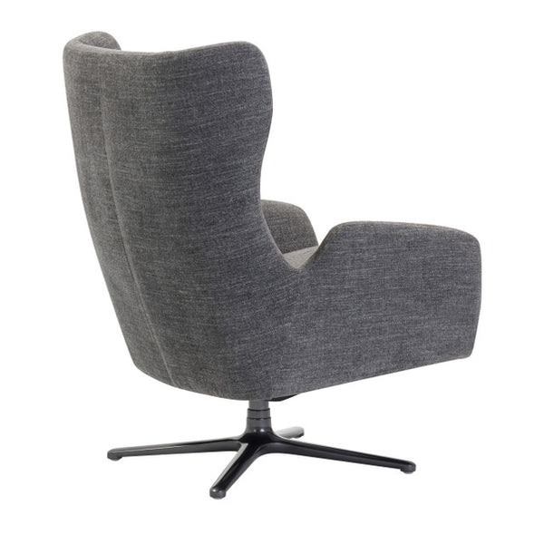 LINCOLN High Back Upholstered Swivel Lounge Chair