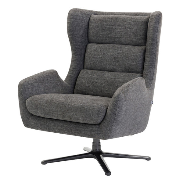 LINCOLN High Back Upholstered Swivel Lounge Chair