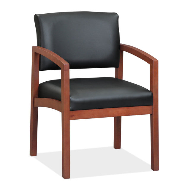 DOVER Vinyl Guest Chair with Wood Frame