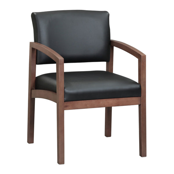 DOVER Vinyl Guest Chair with Wood Frame