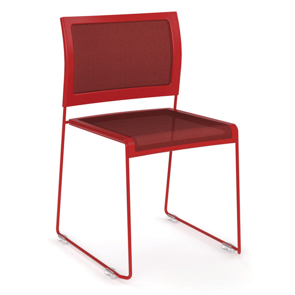 COLOR STACK Mesh Stack Chair with Painted Frame