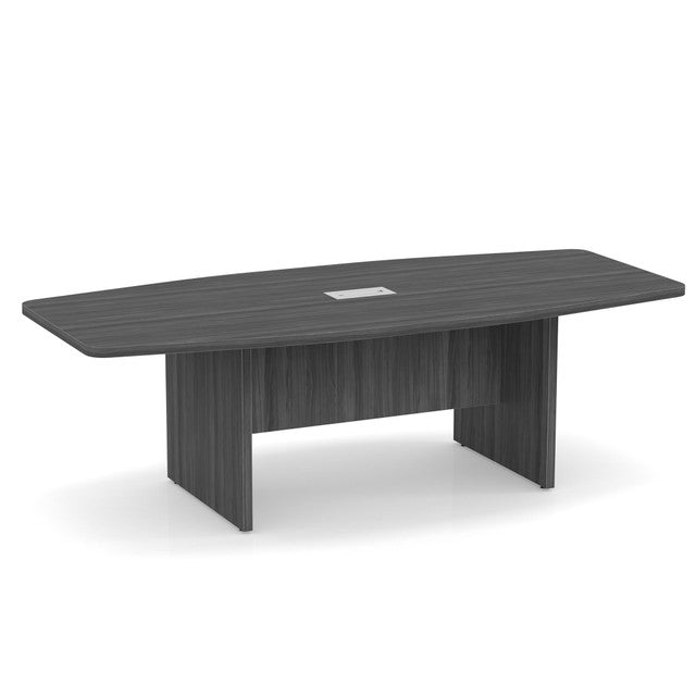 OS 8' Boat-Shaped Conference Table with Slab Base