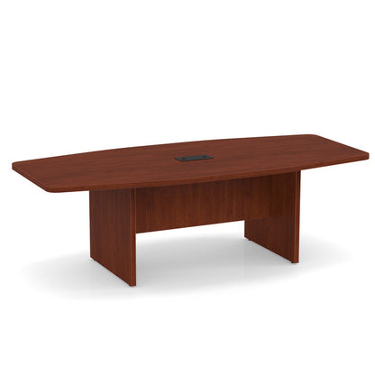 OS 8' Boat-Shaped Conference Table with Slab Base