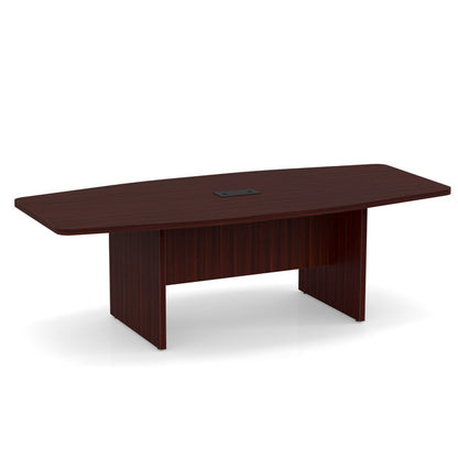 OS 8' Boat-Shaped Conference Table with Slab Base