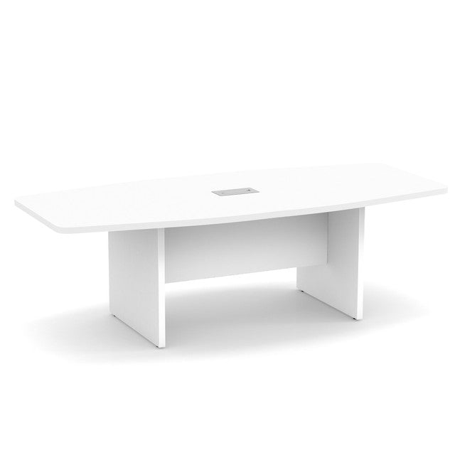 OS 8' Boat-Shaped Conference Table with Slab Base