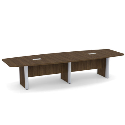 OS Boat-Shaped Conference Table with Elliptical Base