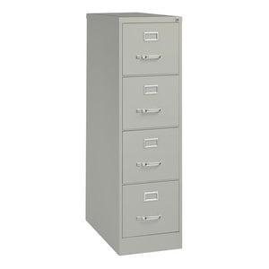 Steel 4 Drawer Vertical File Cabinet, 25" Deep, Letter Size