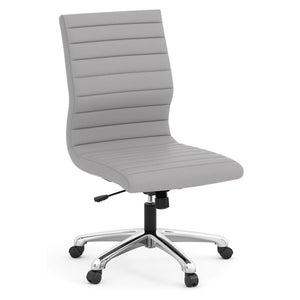 Tre Lite Armless Executive Mid Back Chair with Chrome Frame (CLOSEOUT ITEM)