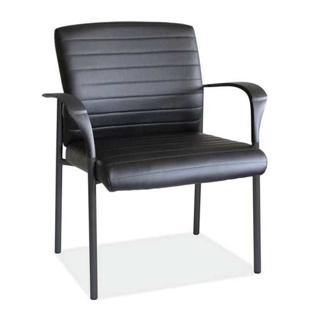 TATE Guest Chair with Arms and Black Frame