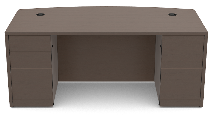 10500 HON Double Pedestal Bow Top Desk