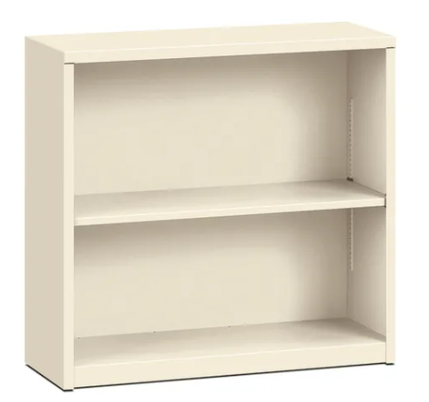 BRIGADE Steel Bookcase 2 Shelves 34 1/2"W