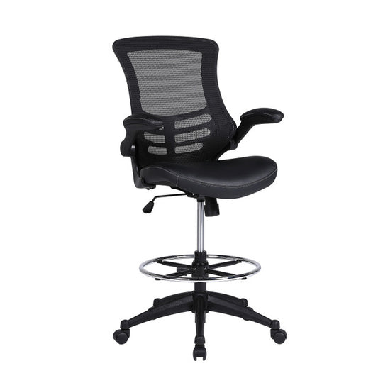 Serene 2.0 Bonded Leather Flip Arm Stool