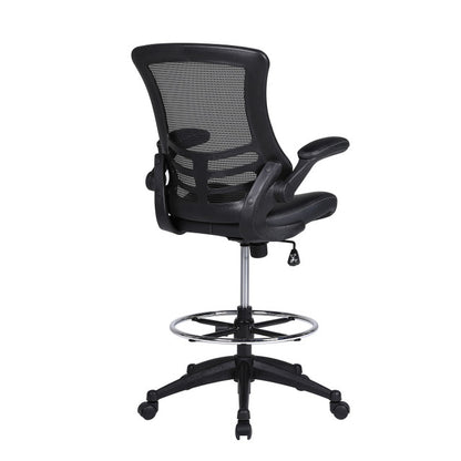 Serene 2.0 Bonded Leather Flip Arm Stool