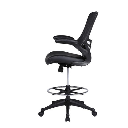 Serene 2.0 Bonded Leather Flip Arm Stool