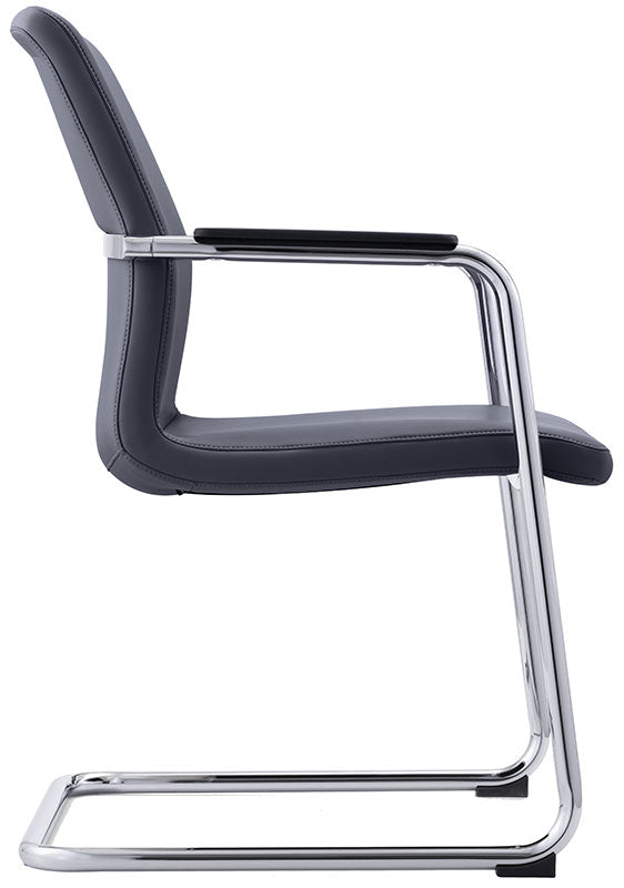 Black Leather Side Chair