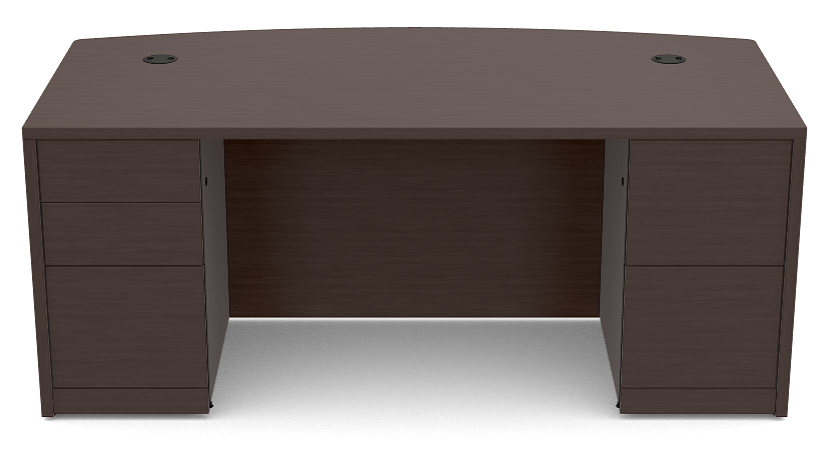 10500 HON Double Pedestal Bow Top Desk