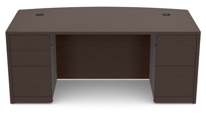 10500 HON Double Pedestal Bow Top Desk